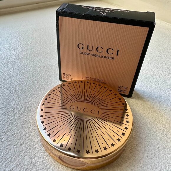 NEW Gucci Glow Powder Gel Highlighter - Warm Gold - Picture 3 of 7